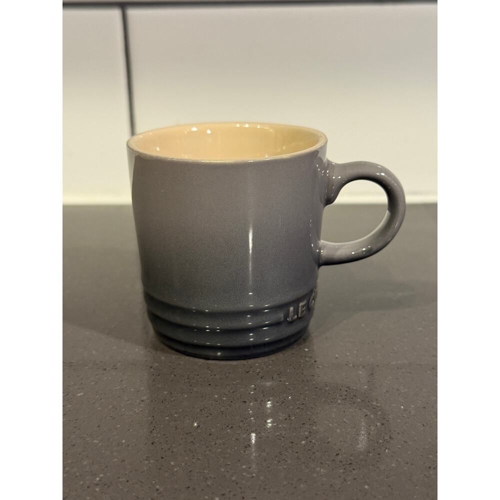 Le Creuset Espresso Cup Oyster Gray Ombré 3oz Ceramic Mug